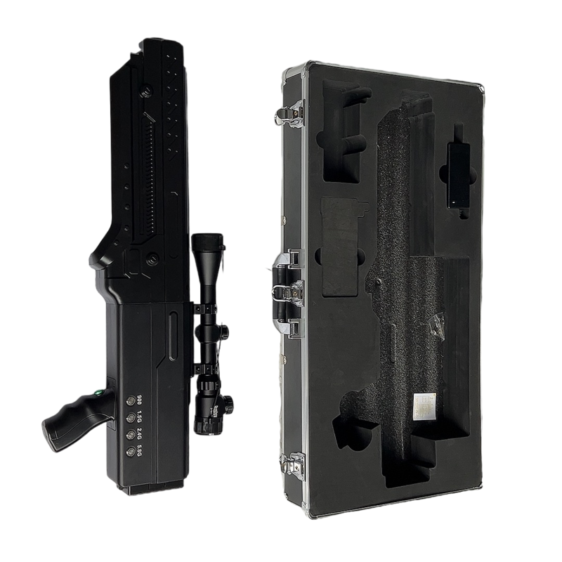  宜君手持便携式枪型低空防御反制四通道A型